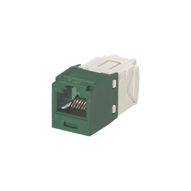 Conector Jack RJ45 Panduit Cat 6 Verde - LM Soluciones