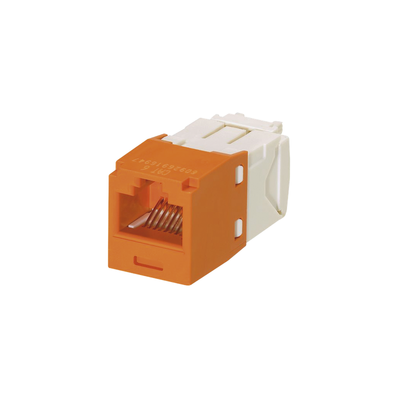 Conector Jack RJ45 Cat6 Mini-Com Panduit Naranja