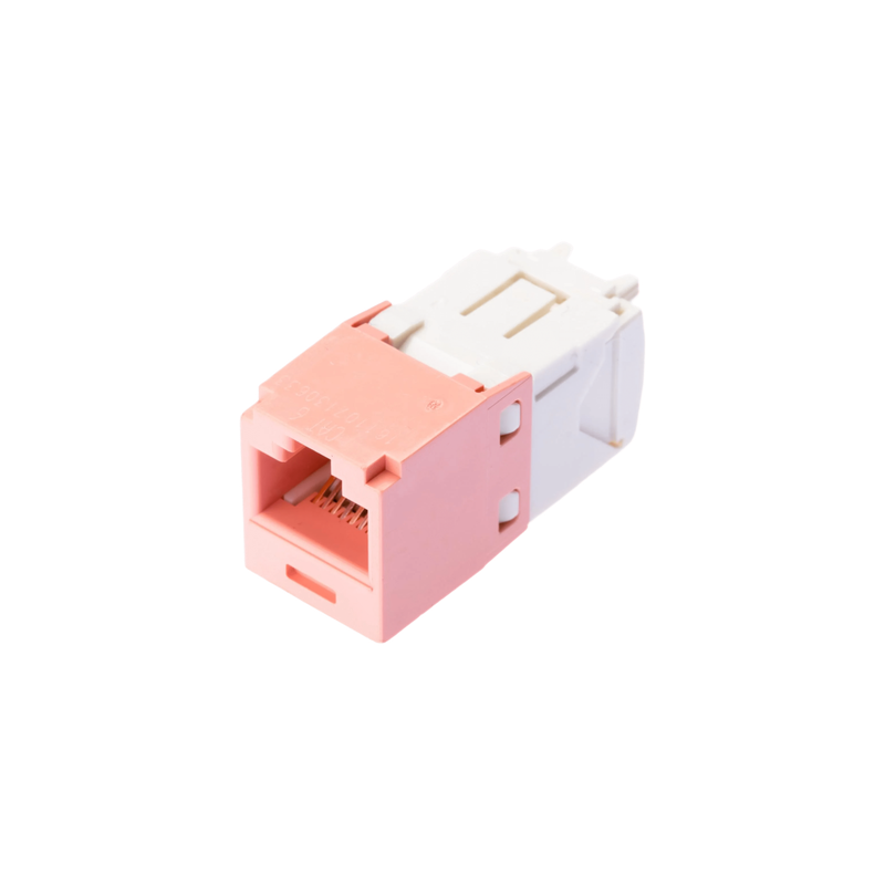 Jack RJ45 Panduit Cat6 Rosa Toolless