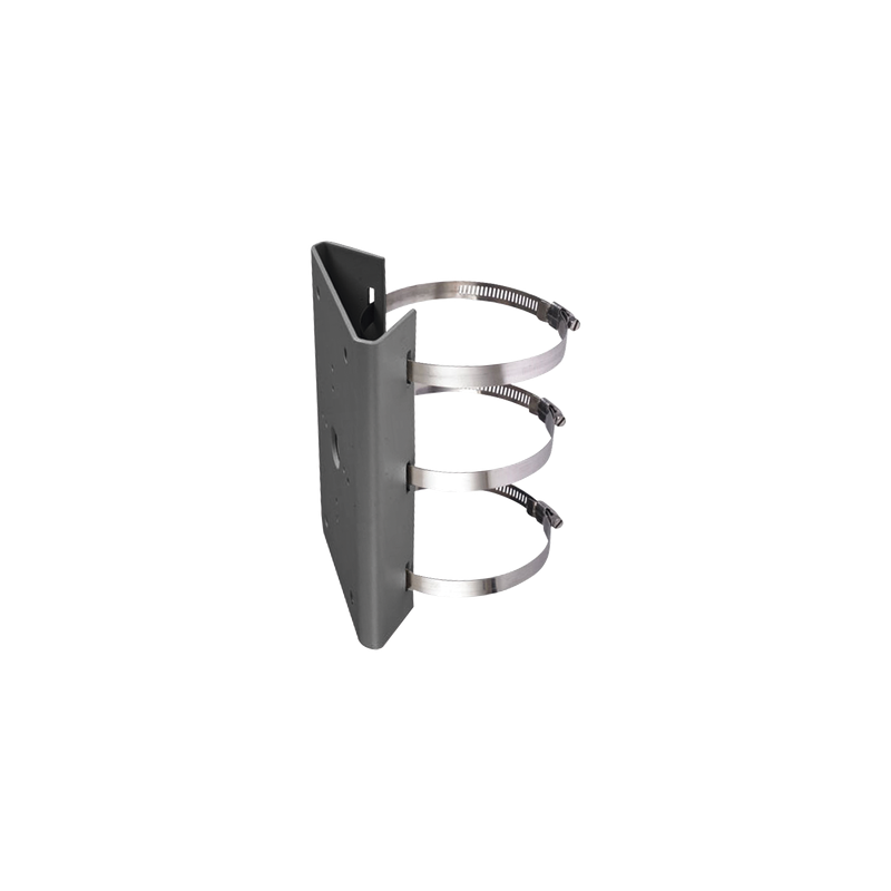Montaje para Poste Vertical / Diámetro 400-600 mm / Acero Galvanizado SUS304 / 250x127x46 mm / 1.6 kg / Plateado