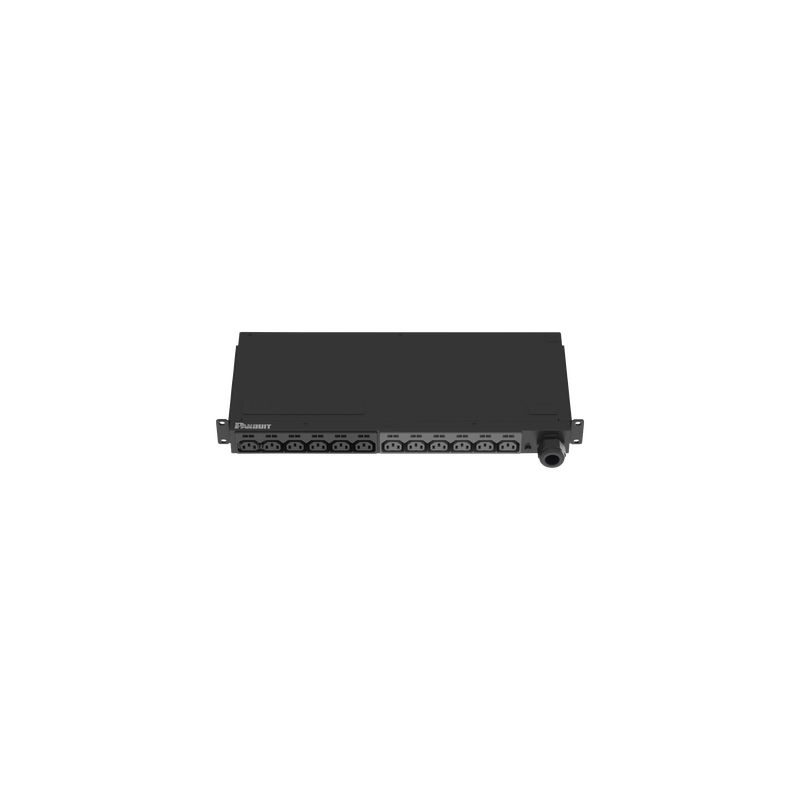 PDU Básico para Rack / 12 Contactos C13 / NEMA L6-30P / 30A 208Vca / Horizontal 1UR / Cable 3 m (9.8 ft)