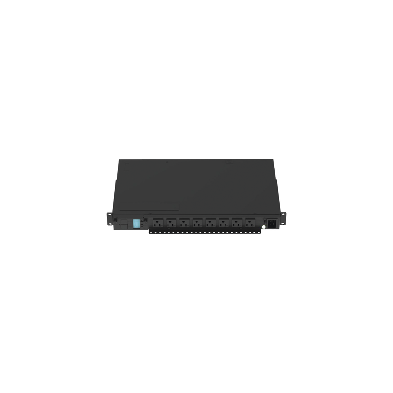 PDU Monitoreable Horizontal / 8 Salidas NEMA 5-20R / Entrada NEMA 5-15P / 120 Vca / 15 A / 1U / Rack 19 in