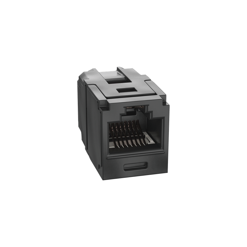 Acoplador Panduit Cat 6A RJ45 Negro PoE++ CC6X88BL
