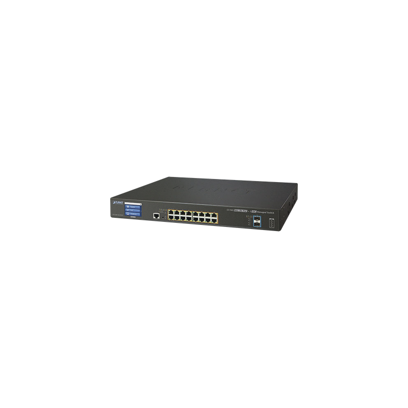 Switch PLANET GS-5220-16UP2XVR 16P GbE PoE L3 10G SFP+