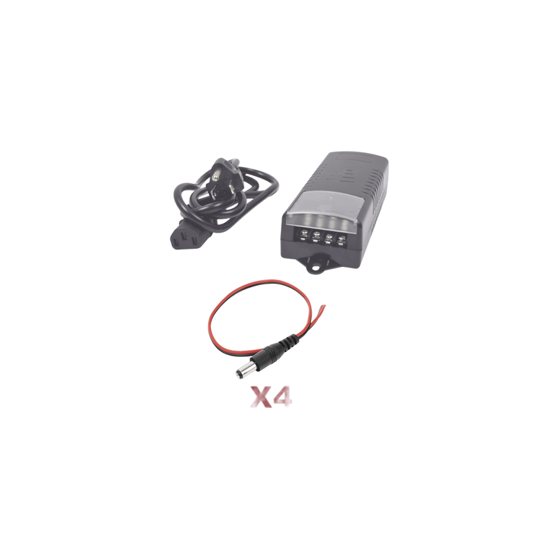 Kit Fuente EPCOM 12Vcc 5A 4 Salidas