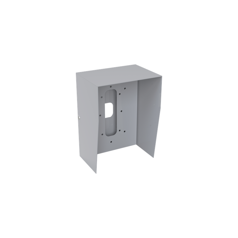 Cubierta Protectora Industrial / Acero Calibre 18 / Pintura Electrostática Gris / 1.38 kg / Montaje en Poste Tubular