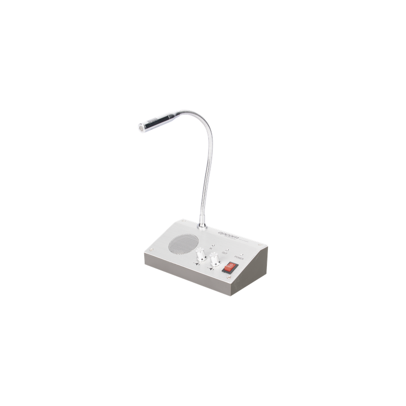 Sistema de Intercomunicación | Ideal para Ventanillas | Audio de voz de dos vías | 12V/1A 3W | Micrófono Interior + Micrófono Exterior