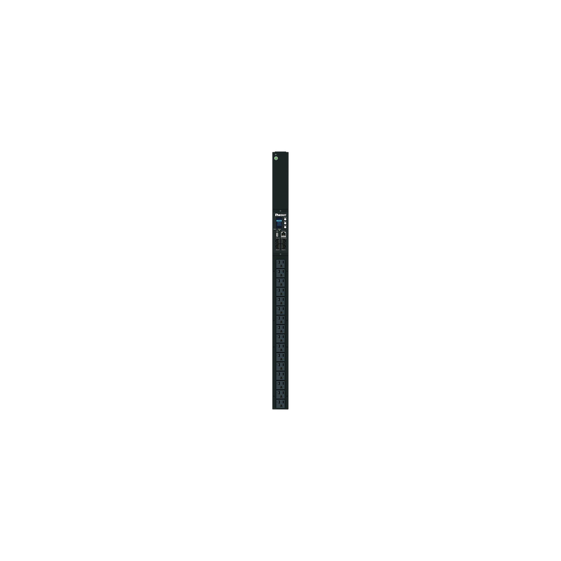 PDU Monitoreable / 16 Salidas NEMA 5-20R / Entrada NEMA 5-15P / 120 Vca / 15 A / 1.4 kVA / Vertical / OLED / Sensores Ambientales