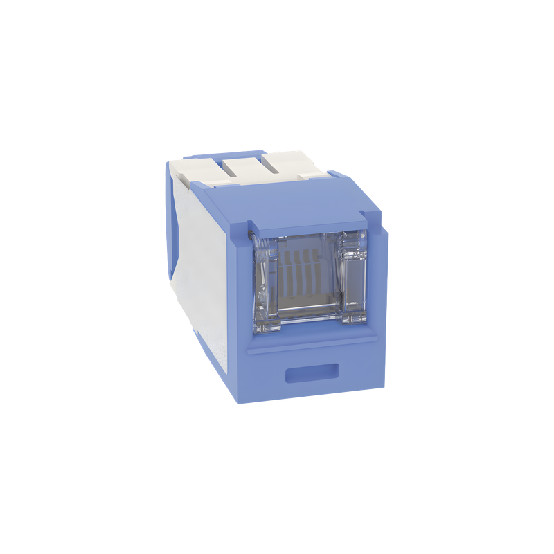Conector Jack RJ45 Cat6A Panduit Mini-Com Azul