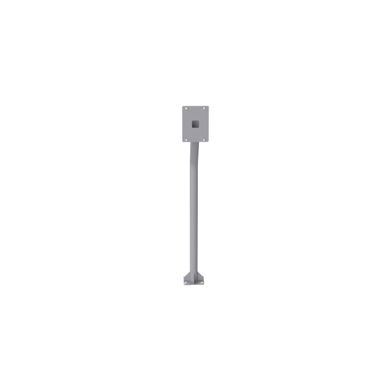 Poste Tubular para Cubierta de Videoportero / Altura 1.2 m (3.9 ft) / Acero Calibre 11 / Recubrimiento Electrostático Gris / Peso 3.1 kg