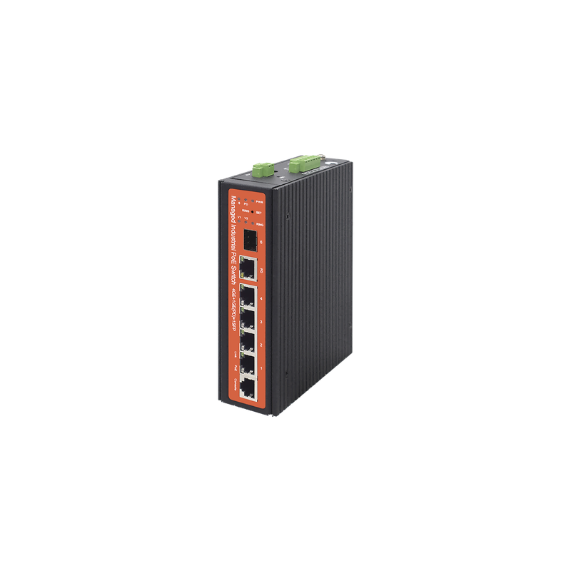 Switch industrial 4 puertos Gigabit PoE WI-TEK PMS305GF-I