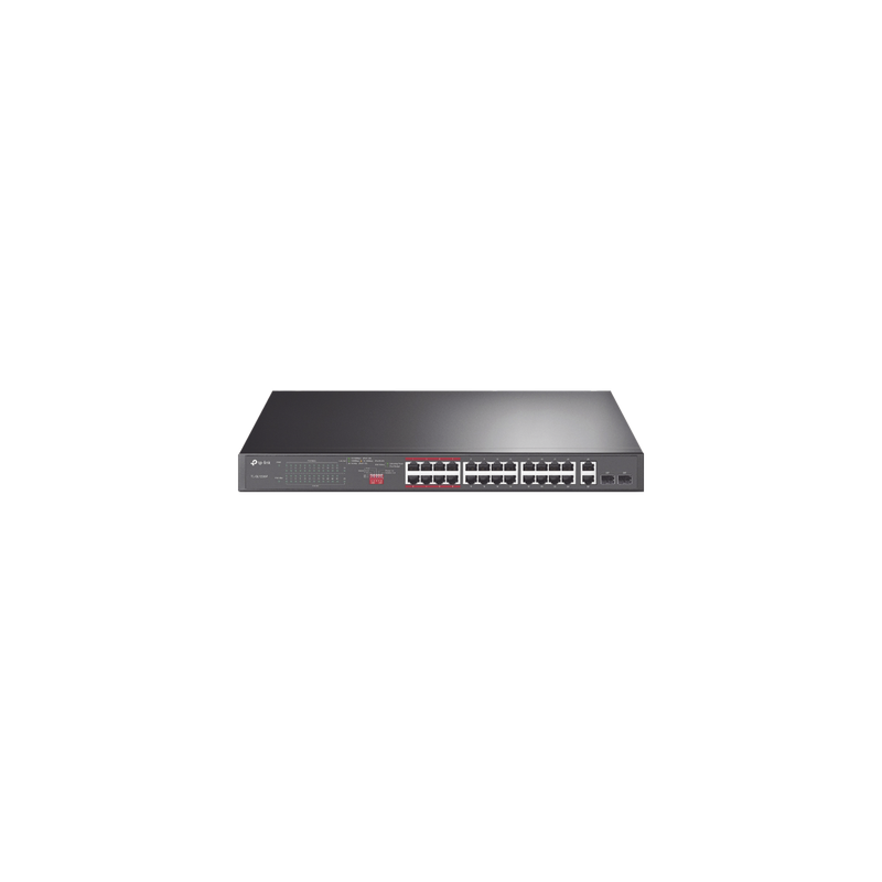Switch TP-LINK 24 Puertos PoE+ 250W Vigilancia IP