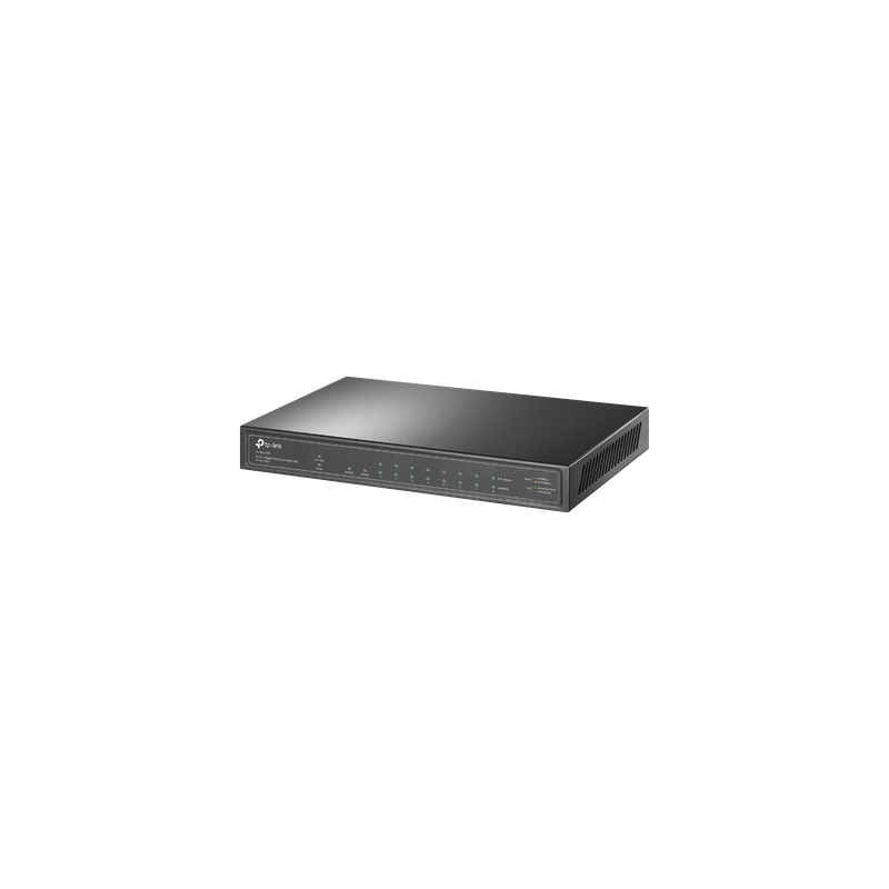 Switch PoE+ / 8 Puertos Gigabit PoE+ / 1 Puerto Gigabit Uplink / 1 Puerto SFP / 63W PoE Total / 20 Gbps