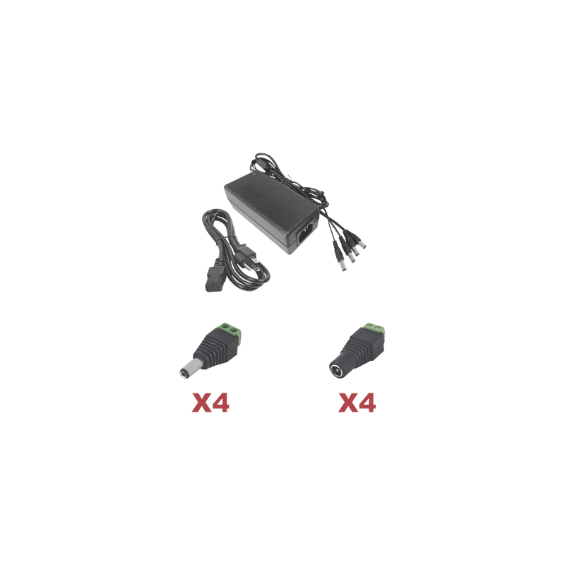 Kit Fuente Epcom Power Line 12V 5A 4 Salidas CCTV