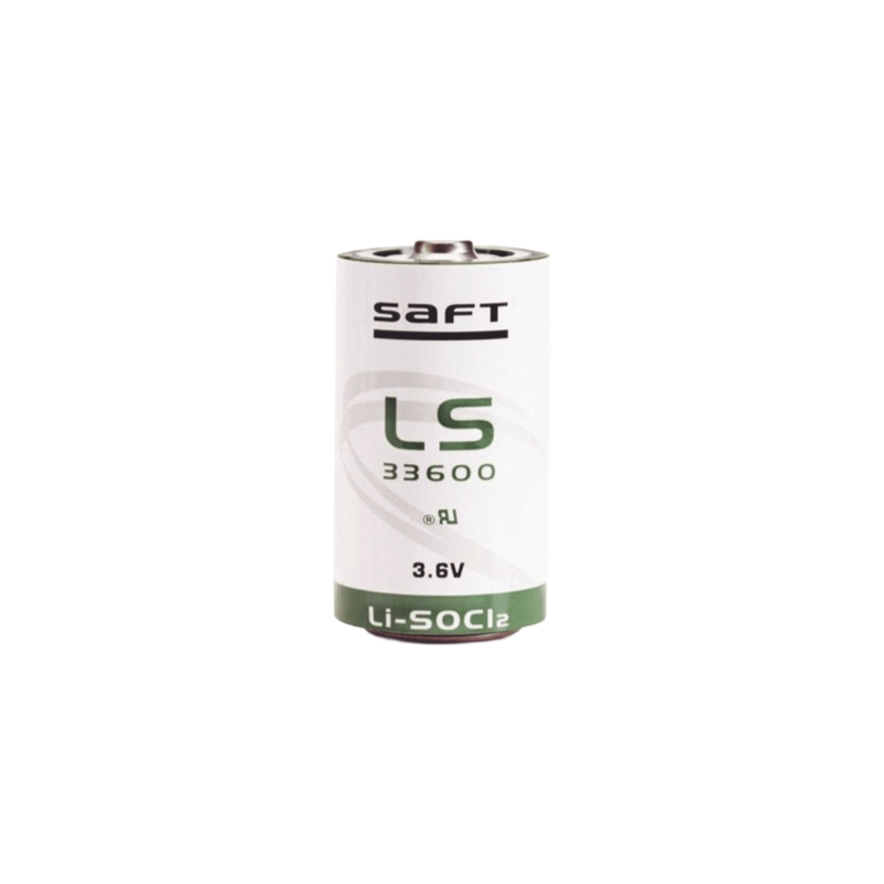 Batería de Litio Industrial / Tamaño D / 3.6 V / 17 Ah / 61.2 Wh / Pulso 400 mA / Hermética Vidrio-Cristal