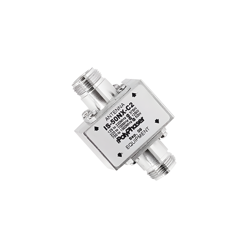 Protector Coaxial RF / 125-1000 MHz / 50 Ω / Conectores N Hembra / 50 kA / Tubo de Gas