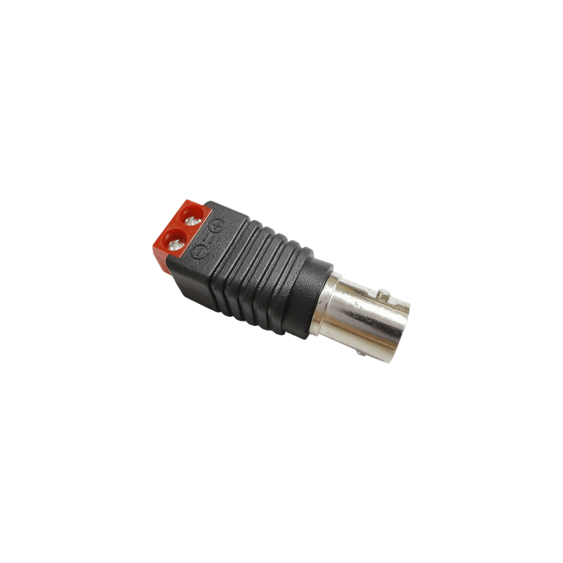 Conector Adaptador / BNC Hembra a Terminales Tipo Tornillo / 5.5 x 2.5 mm / -20°C a 60°C