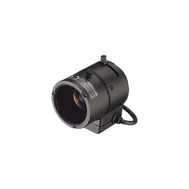 Lente Varifocal / 3-8 mm / Iris Automático DC / Día/Noche / Formato 1/3" / Ángulo Horizontal 27° a 90.8°