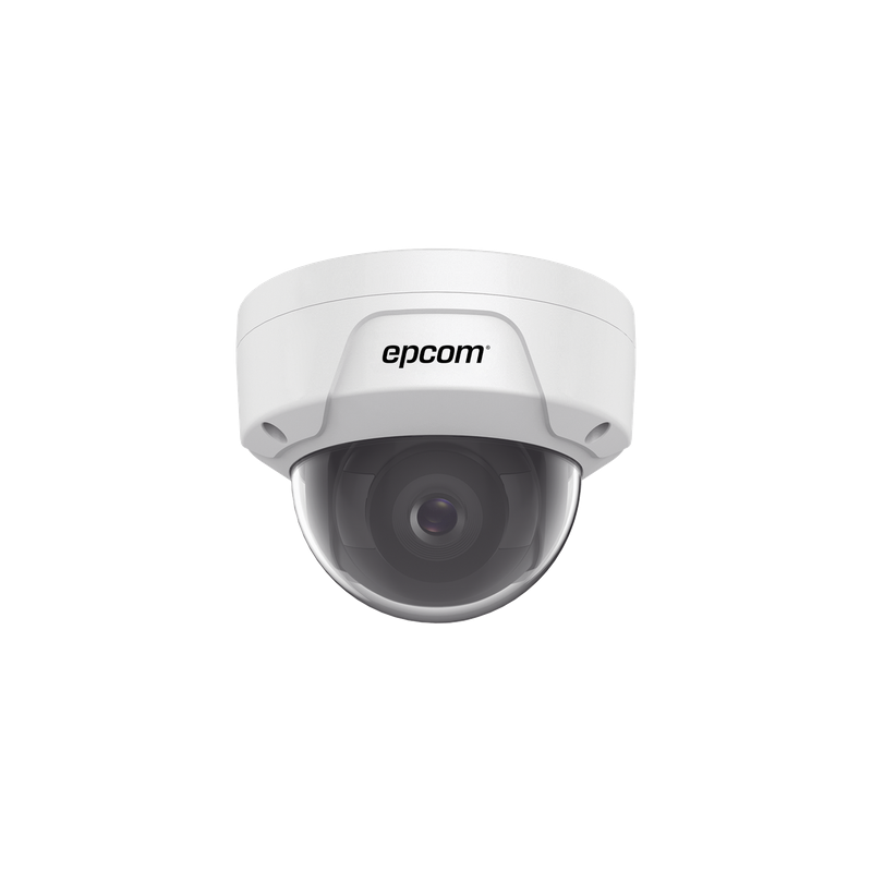 Cámara Domo IP / 4 Megapixel / Lente 2.8 mm / IR 30 m (98.4 ft) / WDR 120 dB / IP67 / IK10 / PoE