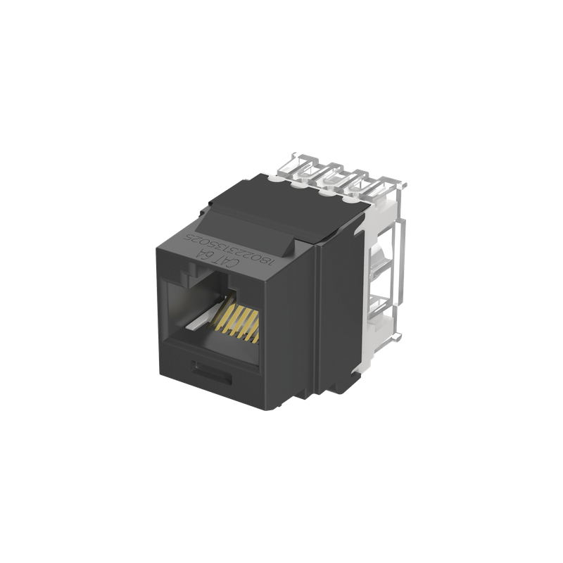 Jack Keystone Panduit Cat6A Negro de Impacto 110