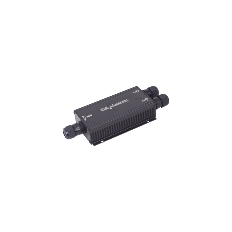 Extensor PoE Gigabit / Alcance 200 m (656.2 ft) / IP66 / 60 W Total / 2 Puertos de Salida PoE / Sin Fuente Adicional