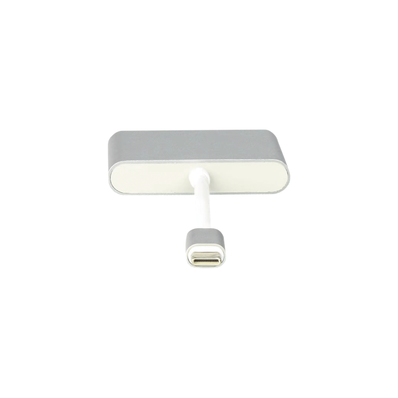 Adaptador Multipuerto USB-C / HDMI 4K / USB 3.0 5 Gbps / Carga PD 65W / 3-en-1 / Plug and Play