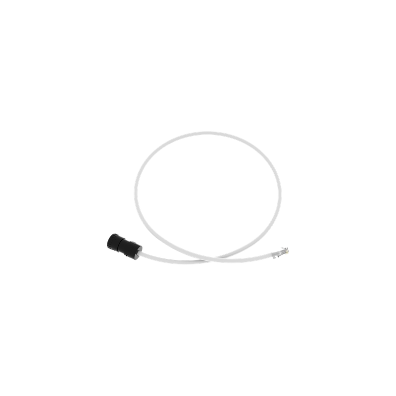 Cable de Conexión en Campo Jack a Plug RJ45 Cat6A Plenum 1m