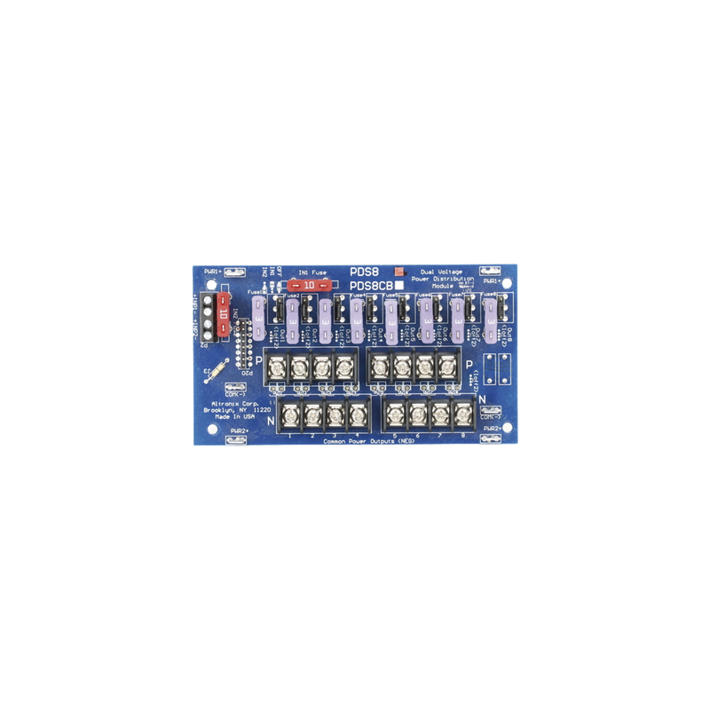 Módulo Distribución Energía ALTRONIX Entrada Dual VCC/VCA 8