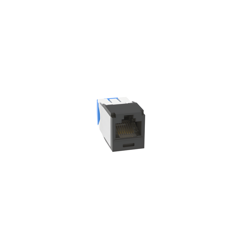 Conector Jack RJ45 Panduit Cat 6A Negro Sin Blindaje