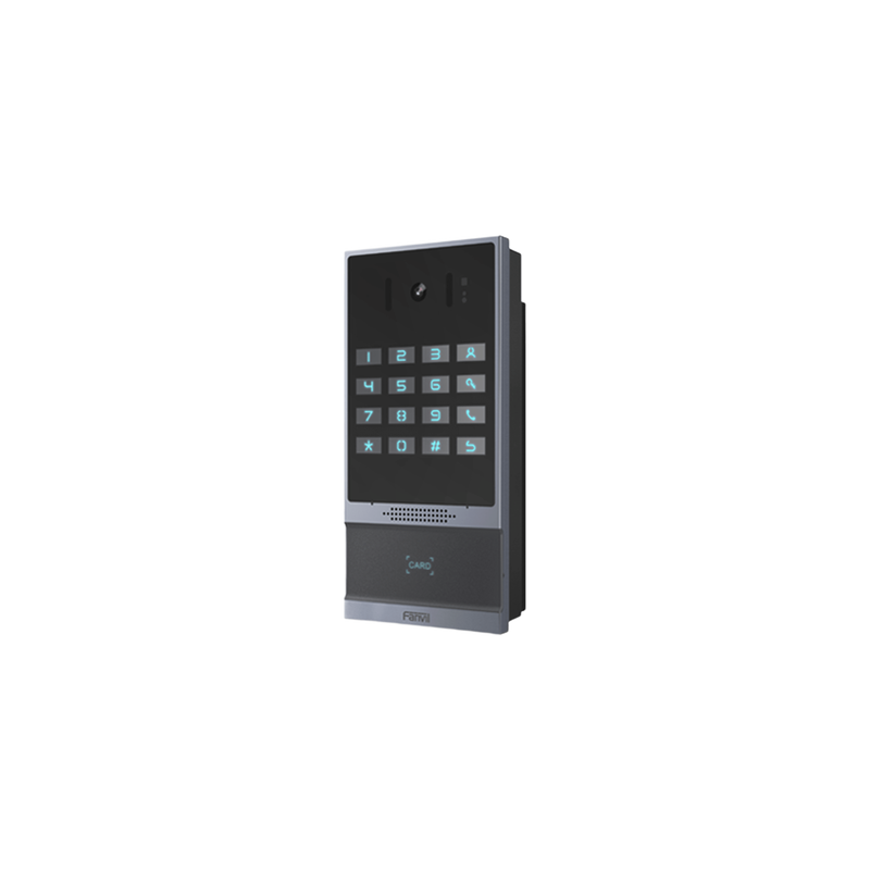 Videoportero SIP / 2 Megapixel / IP66 e IK07 / Teclado Iluminado / 10,000 Tarjetas RFID / PoE / 2 Relevadores