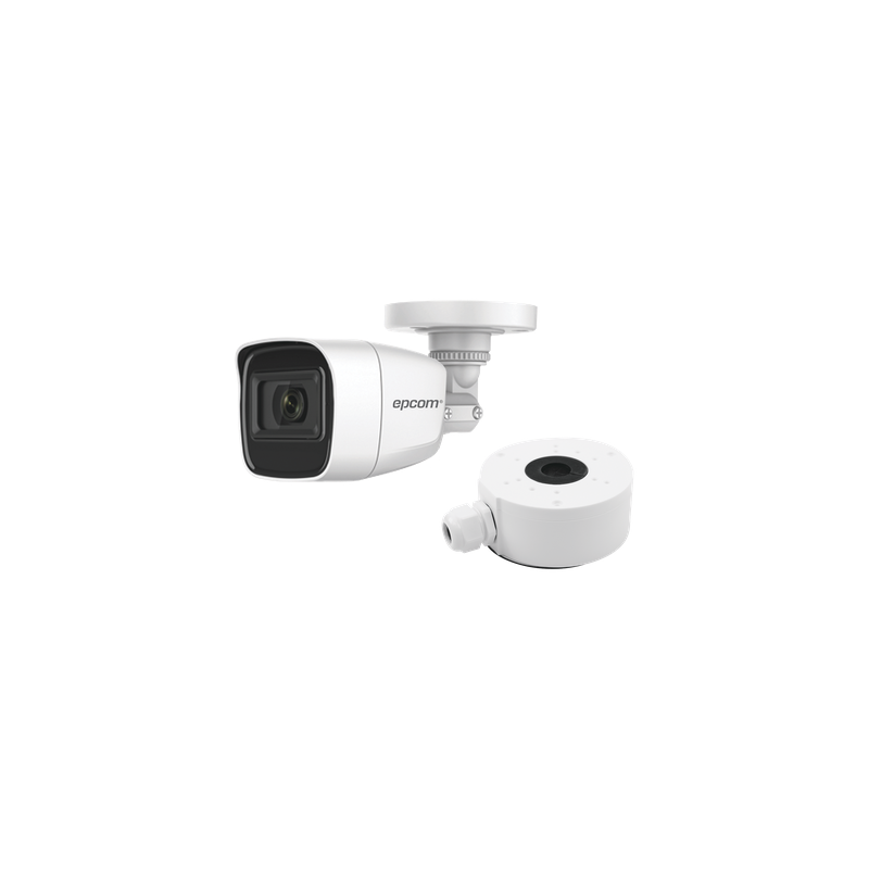 Cámara Bala TURBOHD / 2 Megapixel (1080p) / Gran Angular 106.4° / IR 25 m (82 ft) / IP66 / Audio Integrado / 4 Tecnologías