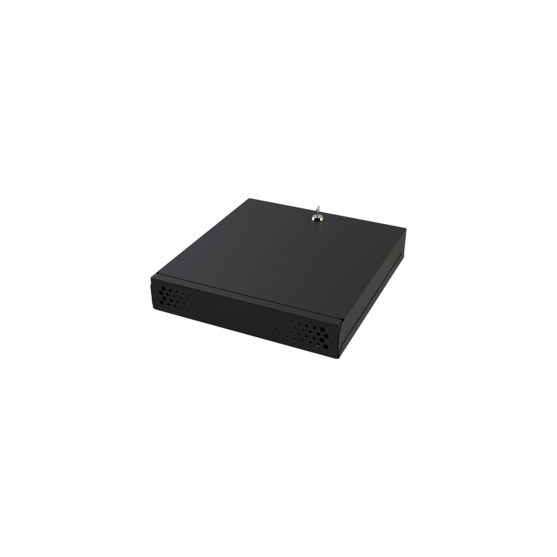 Gabinete de Seguridad para DVR/NVR / Acero Calibre 20 / Ancho 396 mm / Compatible con Rack 19' / Ventilación Lateral