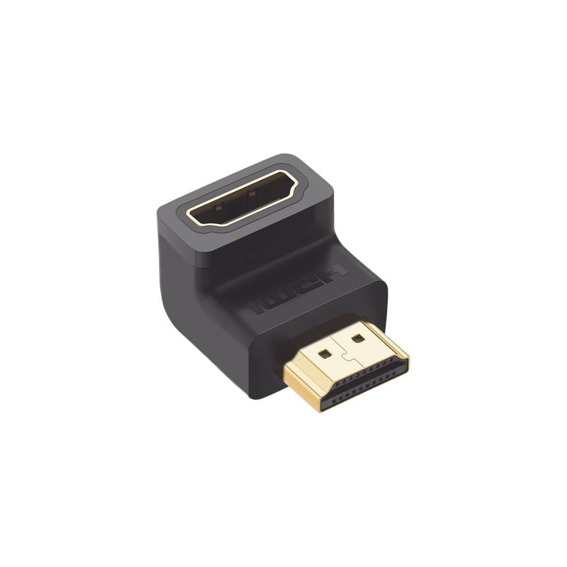 Adaptador HDMI / 90° Hacia Abajo / 4K@60Hz / Macho a Hembra / HDMI 2.0 / Compacto