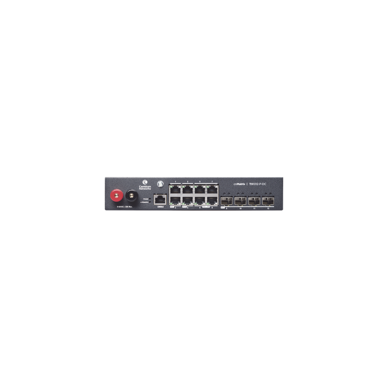 Switch cnMatrix WISP TX1012-DC-P 8 puertos PoE 4 SFP+ 170W