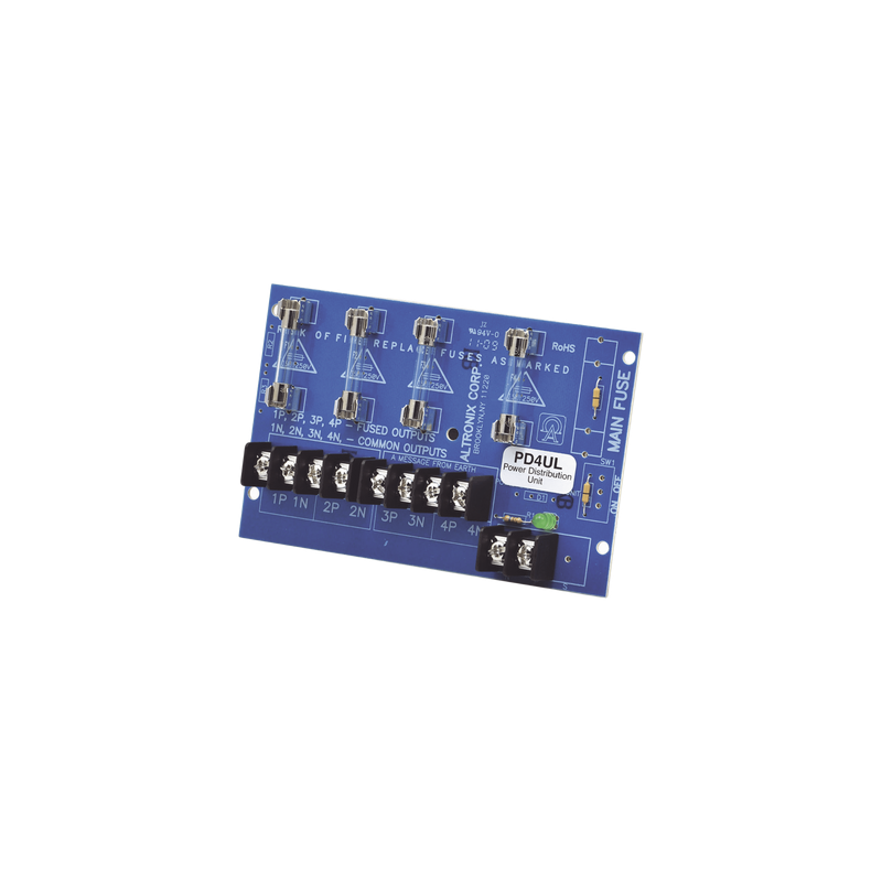 Módulo Distribución Altronix PD4UL 4 Salidas 12/24Vcc