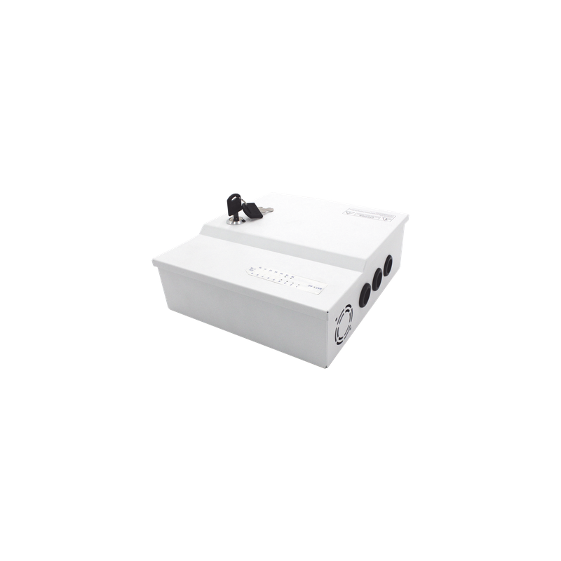 Fuente de Poder EPCOM POWERLINE 12Vcc 16A para 16 Cámaras
