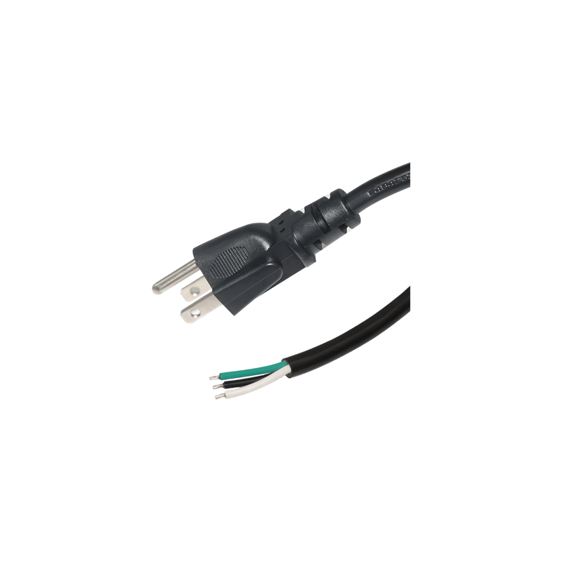 Cable de Alimentación Eléctrica / 120-240 Vca / 1.8 m (5.91 ft) / 18 AWG / Clavija Tipo B / Puntas Libres