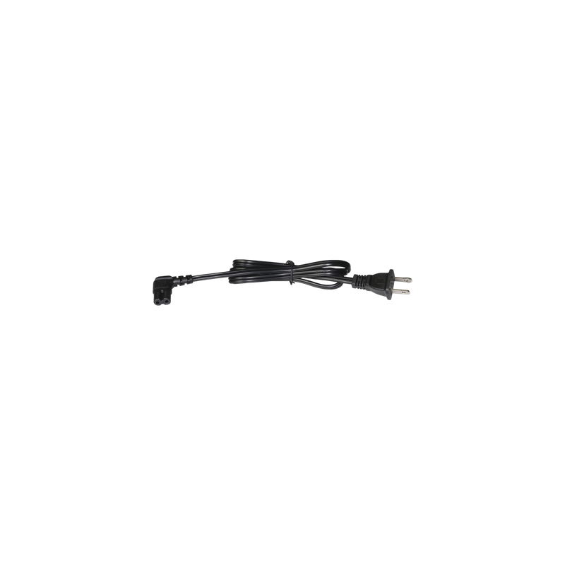 Cable de Alimentación AC / 120-240 Vca / 1 m (3.28 ft) / 18 AWG / Clavija Tipo A 2 Pines / Conector L