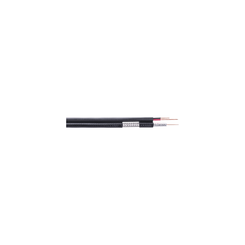 Cable Coaxial RG59 / 305 m (1000 ft) / CCS Siames / 75 Ohm / 60% Blindaje Aluminio / 2x20 AWG / Intemperie