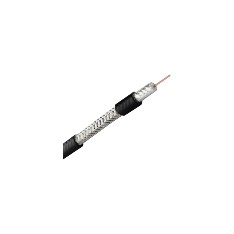 Cable Coaxial RG6 / CCS 21% / 305 m (1000 ft) / 75 Ohm / Blindaje 60% / Intemperie
