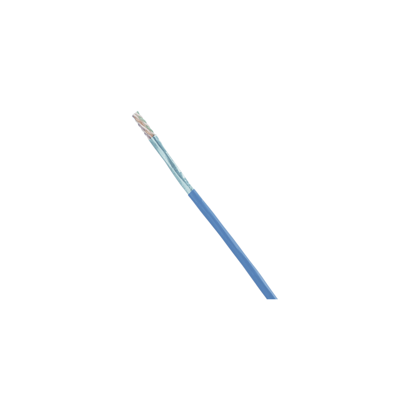 Bobina Cable Blindado F/UTP Cat6A 10GBase-T CMR Azul 305m PA