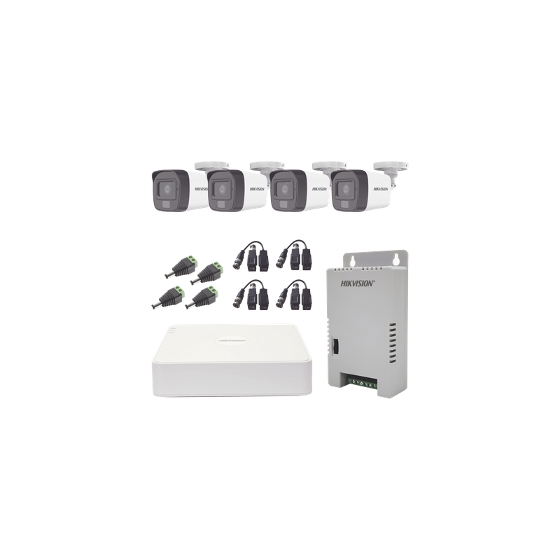 Kit de Vigilancia TURBOHD 1080p HIKVISION - 4 Canales, Cámar