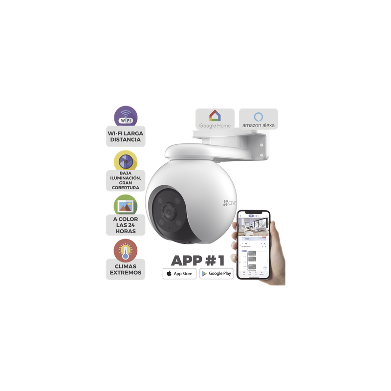 Cámara PT WiFi 3K 5MP EZVIZ con Detección Inteligente