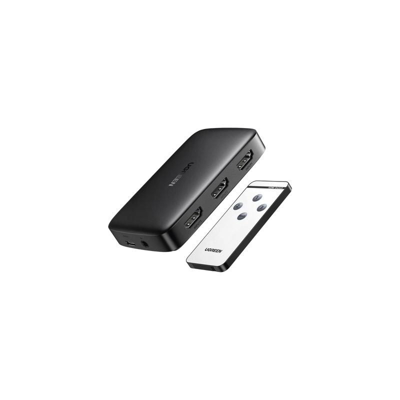 Conmutador HDMI / 3 Entradas a 1 Salida / 4K@30Hz / 3D / Control Remoto IR / Indicador LED