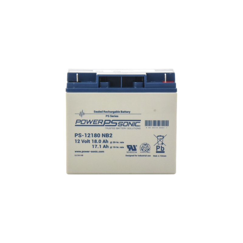 Batería de Respaldo AGM/VRLA / 12V / 18AH / Terminales NB2 / Vida Útil 5 Años / Libre de Mantenimiento