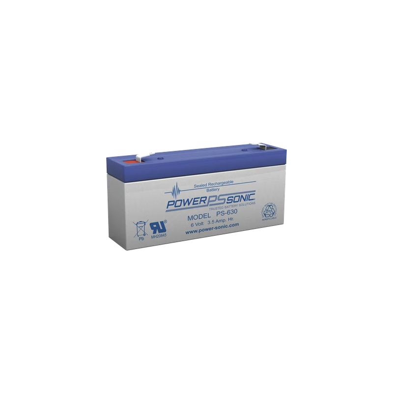 Batería Respaldo Power Sonic PS-630-F1 6V 3.5Ah AGM UL