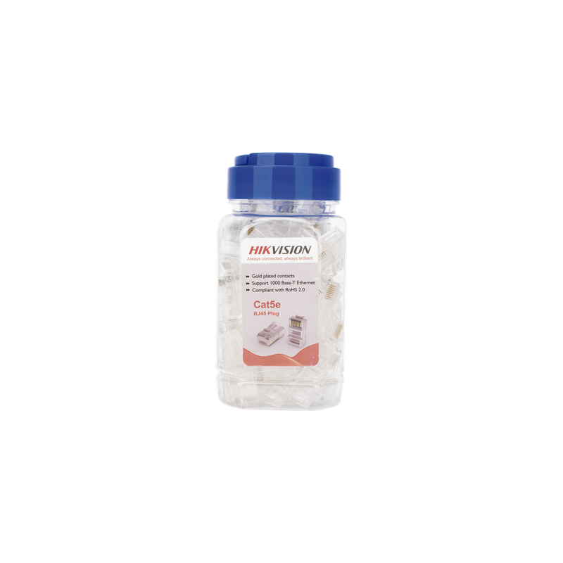 Bote 100 Plug Modular RJ45 Cat 5e HIKVISION