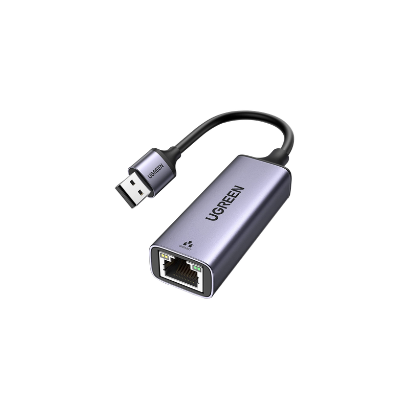 Adaptador de Red / USB-A 3.0 a RJ45 / Gigabit 10/100/1000 Mbps / Aluminio Anodizado / Cable 10 cm (0.33 ft)