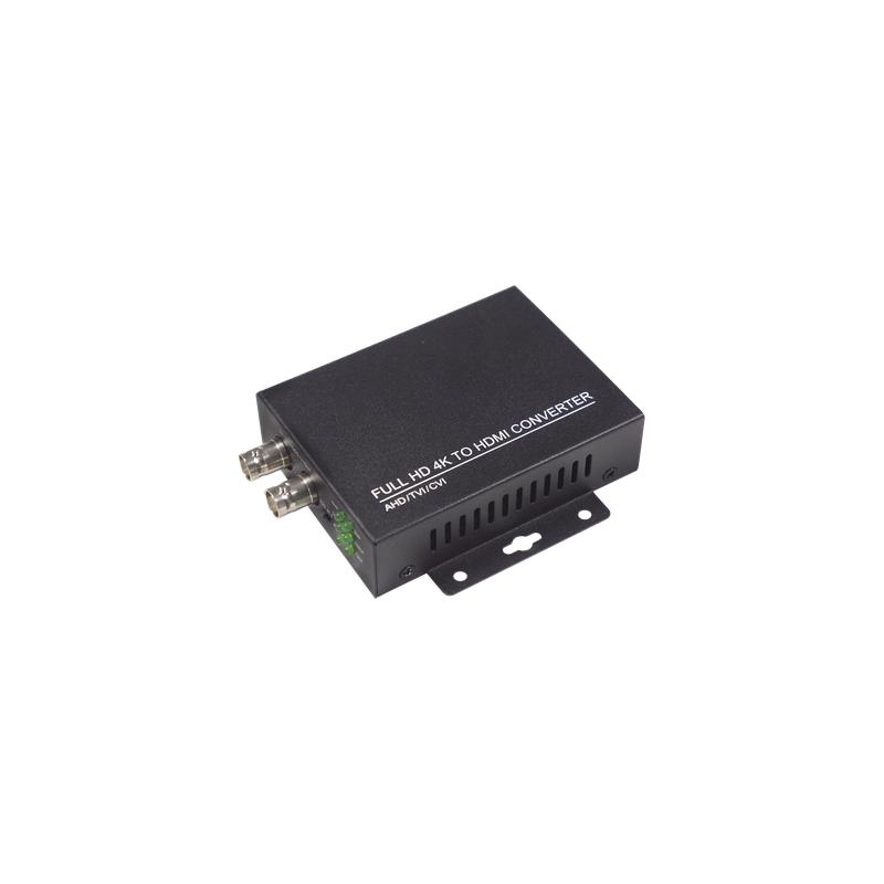 Convertidor de video / CVI TVI AHD CVBS a HDMI / Salida 1080P 60fps / Bucle BNC / Soporte 8MP / Alimentación 5V 1A