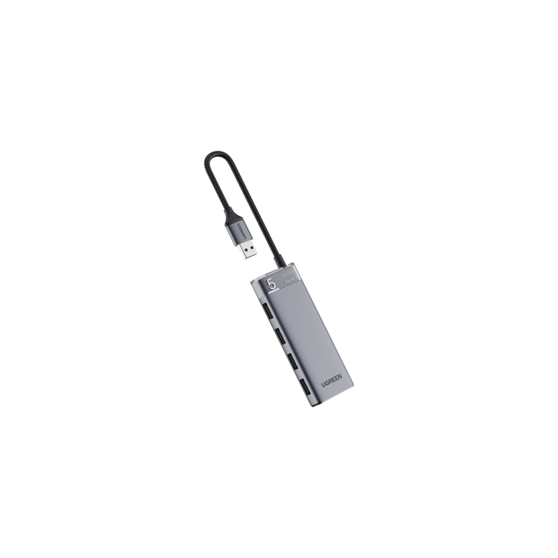 HUB USB-A 3.2 Gen1 4 en 1 UGREEN Gris Metalizado